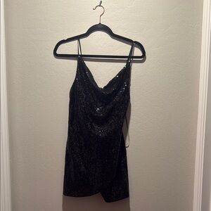 Urban Outfitters Sequin Cowl Neck Dress